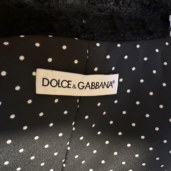 D&G Black Boucle Dress & Coat Matching Set - Picture 11 of 11